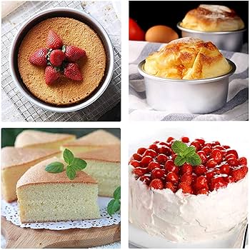 食器 cake Amazon.com: Bezall 6 Inch Cake Pan Round, Small Cheesecake